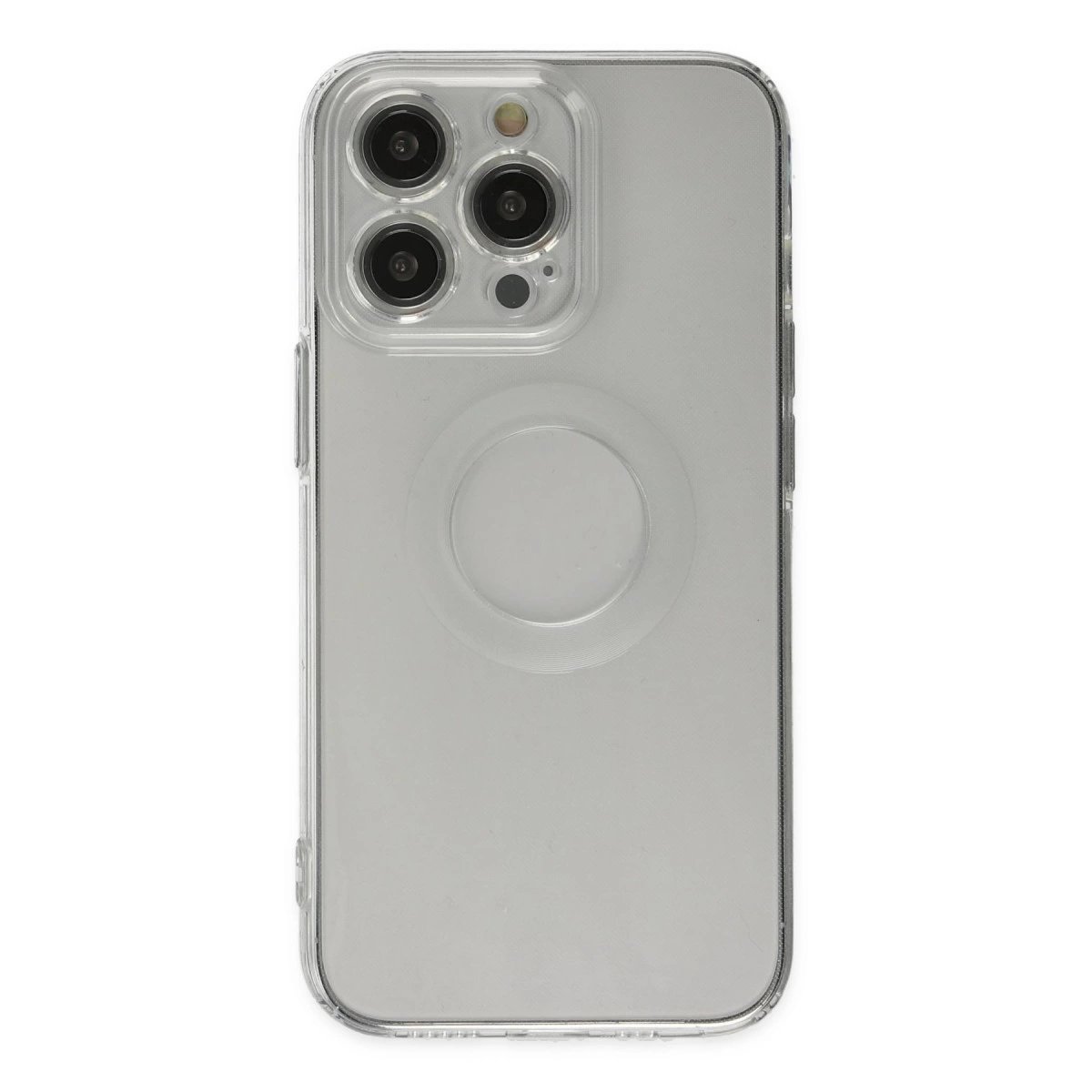 İphone 13 Pro Kılıf Santa Lens Silikon - Şeffaf