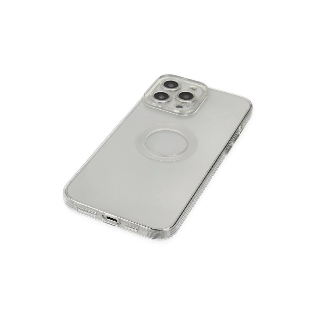 İphone 13 Pro Max Kılıf Santa Lens Silikon - Şeffaf