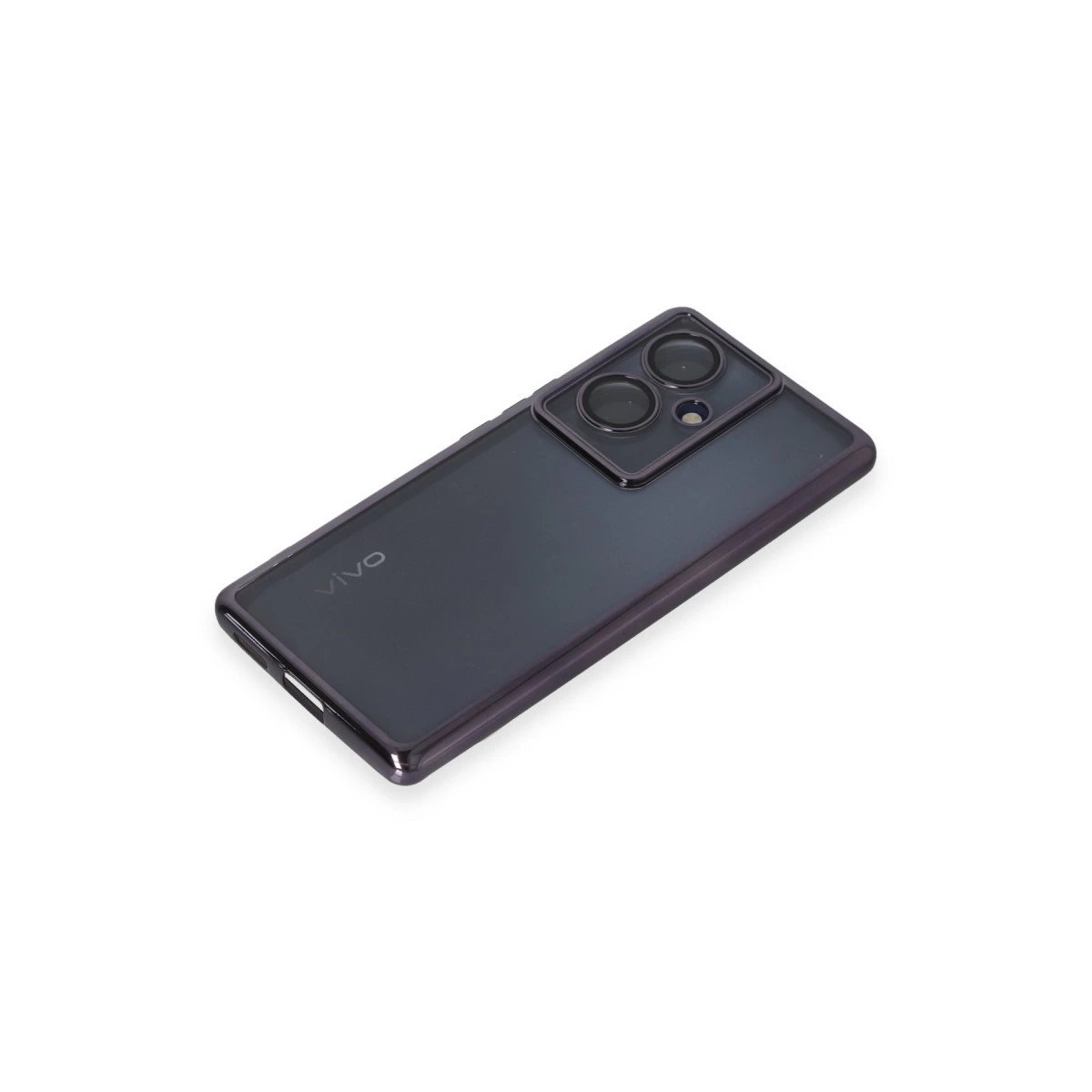 Vivo V29 Lite Kılıf Razer Lensli Silikon - Mor Vivo V29 Lite Kılıf Razer Lensli Silikon - Mor