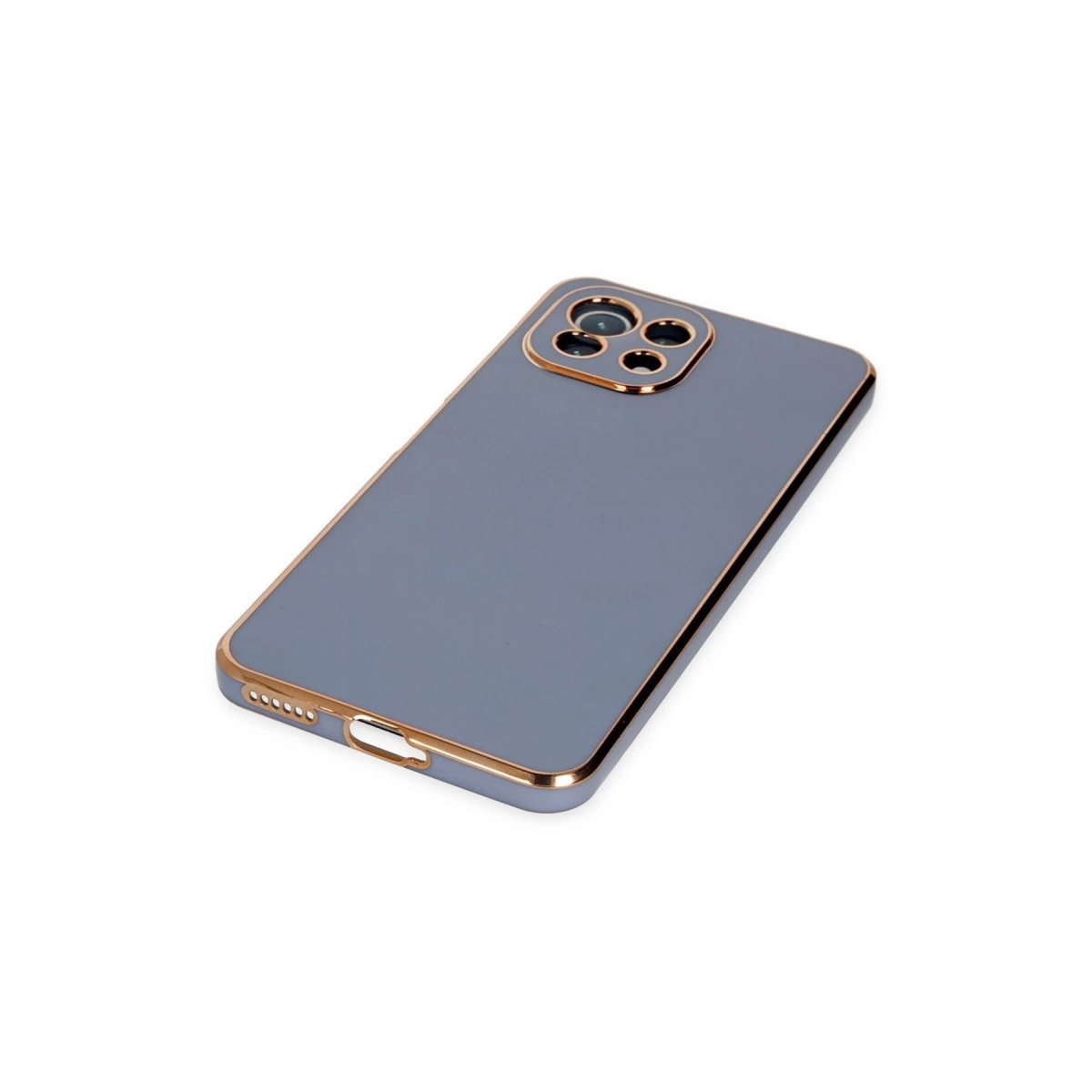 Xiaomi Mi 11 Lite Kılıf Volet Silikon - Mavi Xiaomi Mi 11 Lite Kılıf Volet Silikon - Mavi