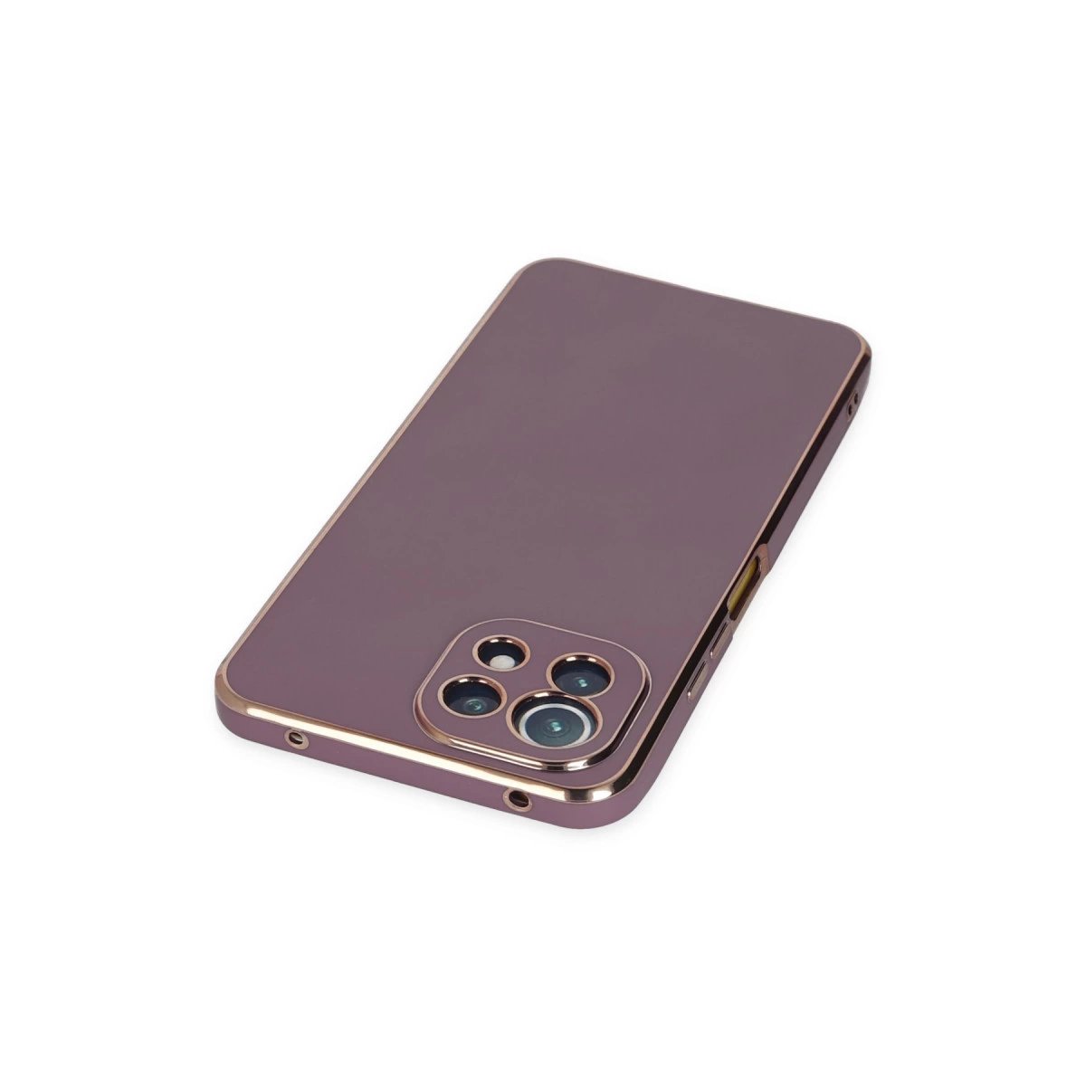 Xiaomi Mi 11 Lite Kılıf Volet Silikon - Mor Xiaomi Mi 11 Lite Kılıf Volet Silikon - Mor