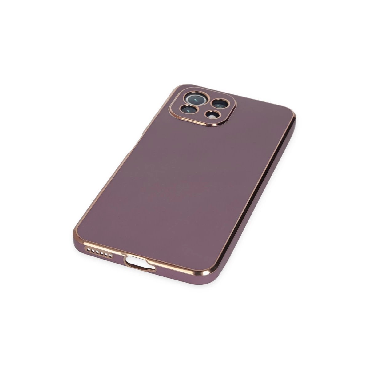 Xiaomi Mi 11 Lite Kılıf Volet Silikon - Mor Xiaomi Mi 11 Lite Kılıf Volet Silikon - Mor