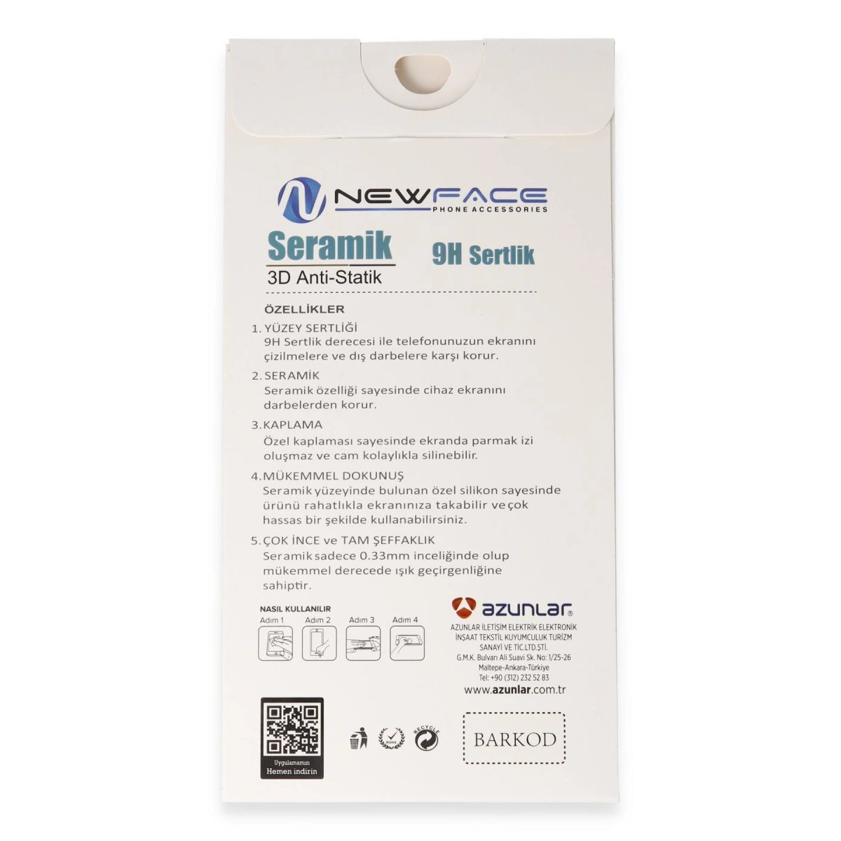 Samsung Galaxy A72 3d Antistatik Seramik Nano Ekran Koruyucu