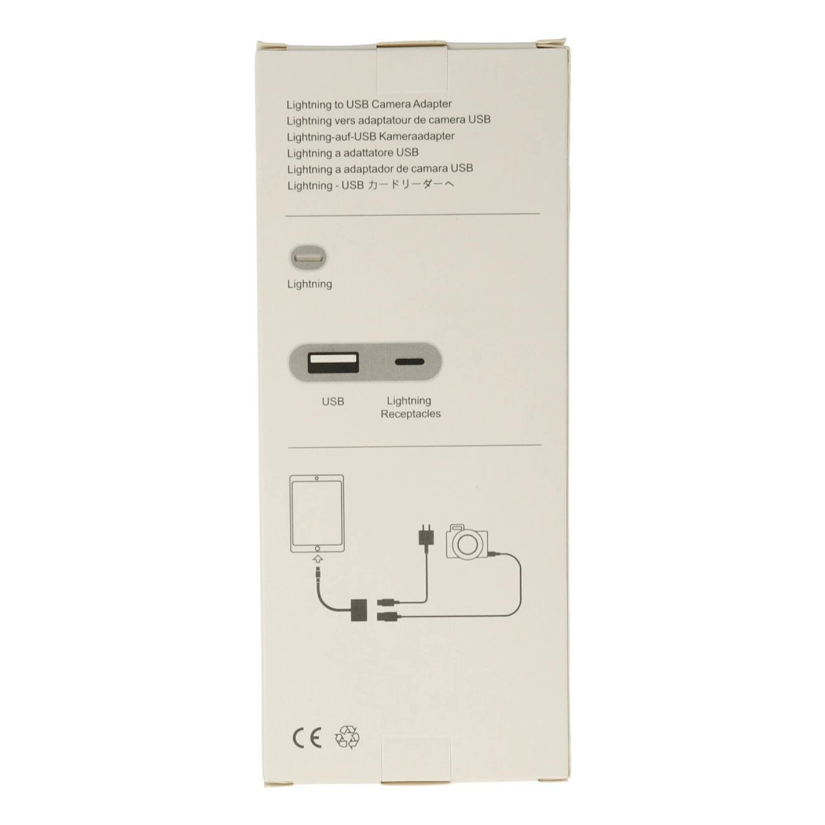 Apr22 Iphone Otg 2in1 - Beyaz