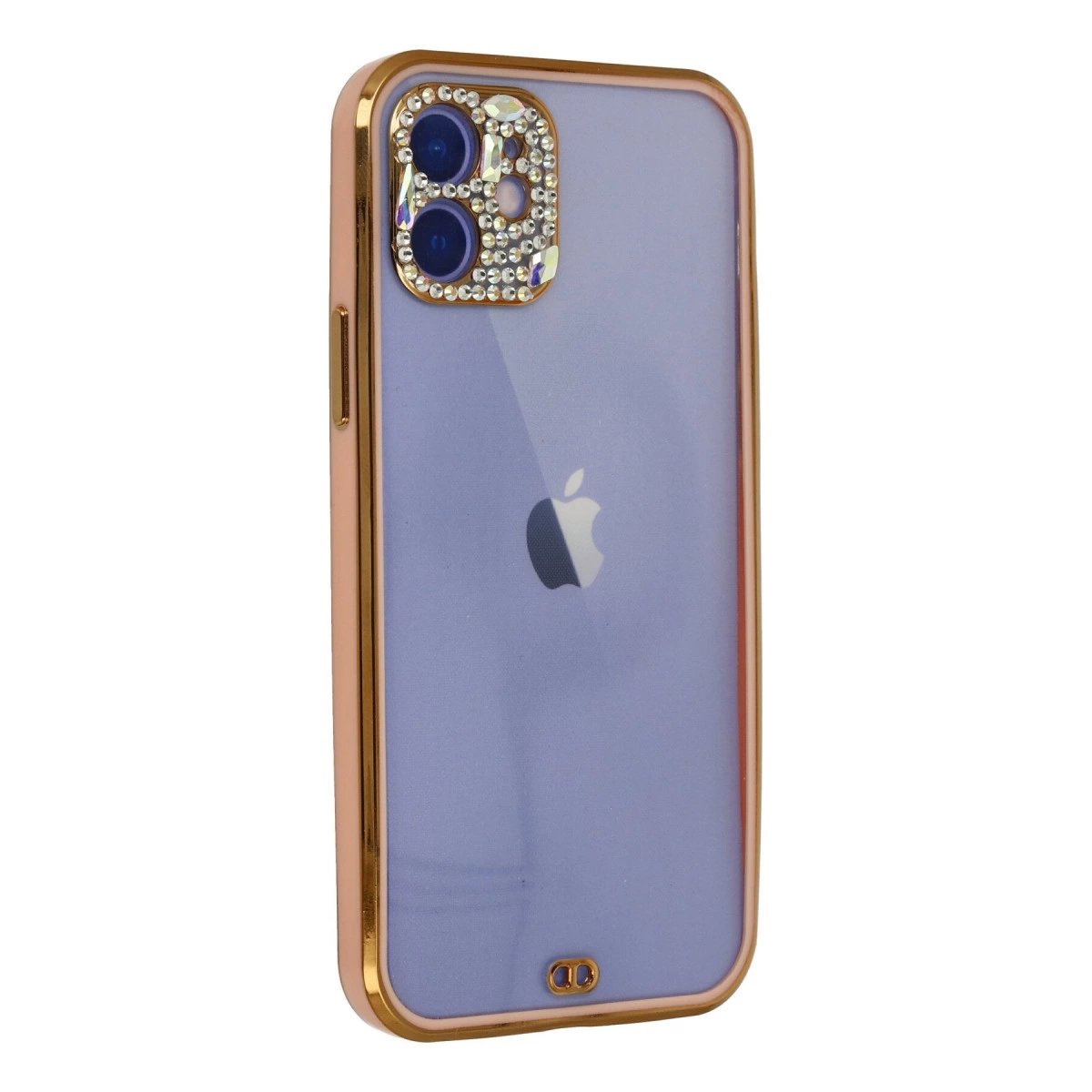 İphone 12 Kılıf Liva Taşlı Silikon - Pembe İphone 12 Kılıf Liva Taşlı Silikon - Pembe