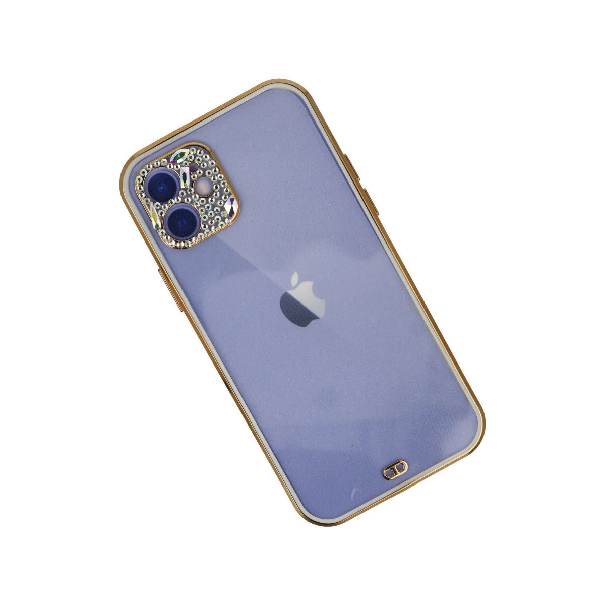 İphone 12 Kılıf Liva Taşlı Silikon - Beyaz İphone 12 Kılıf Liva Taşlı Silikon - Beyaz