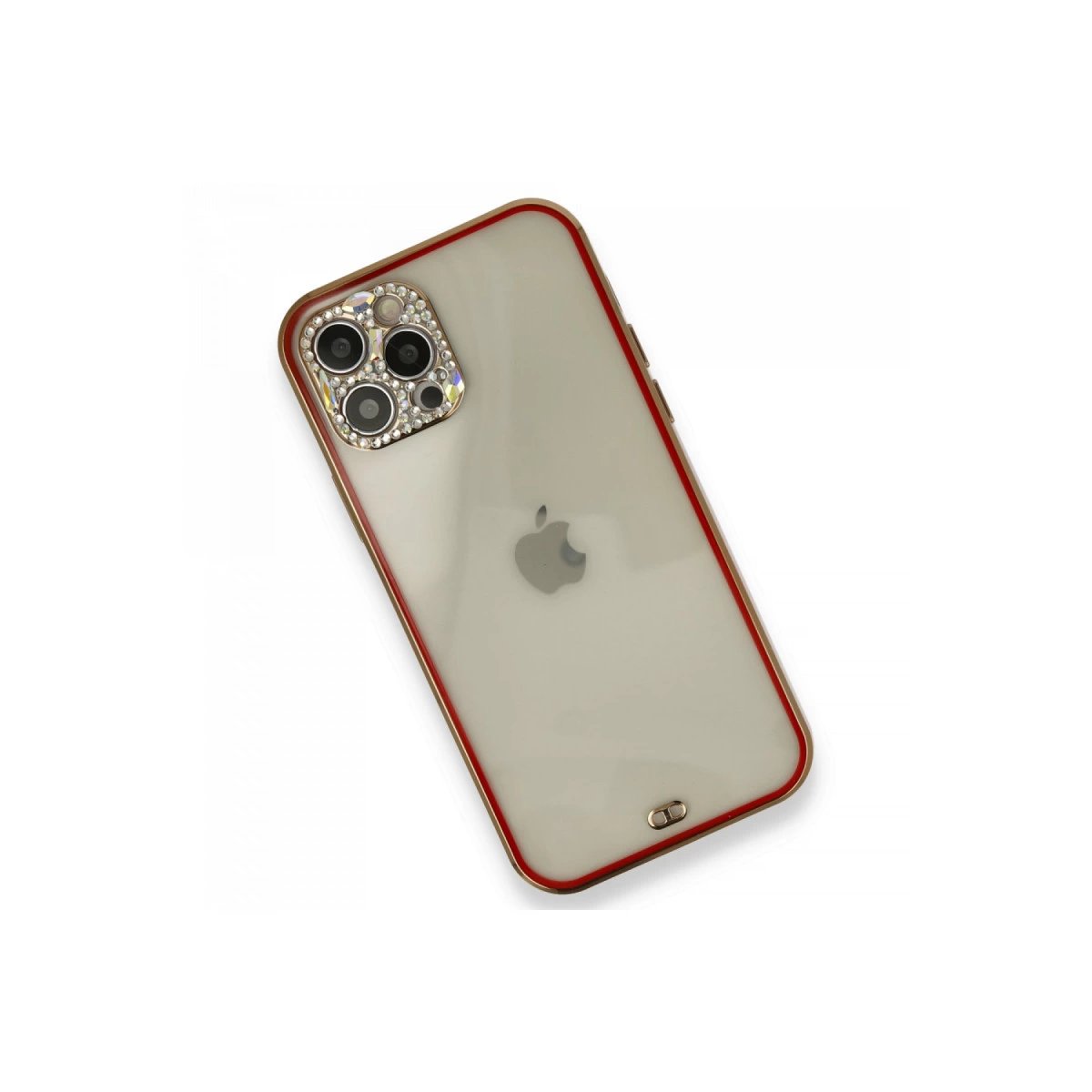 İphone 12 Pro Kılıf Liva Taşlı Silikon - Kırmızı İphone 12 Pro Kılıf Liva Taşlı Silikon - Kırmızı