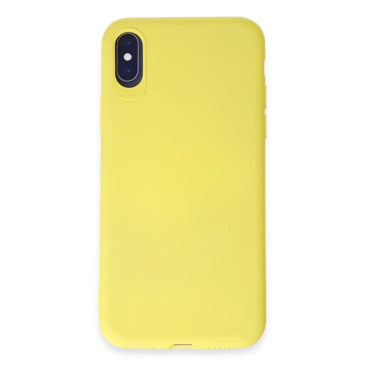 İphone X Kılıf First Silikon - Sarı