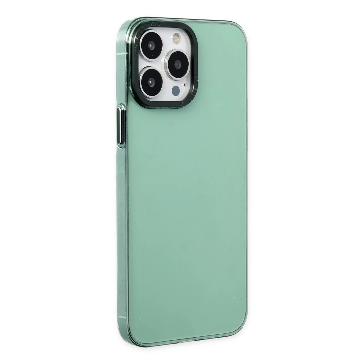 İphone 13 Pro Kılıf Anka Pc Sert Metal Kapak - Yeşil