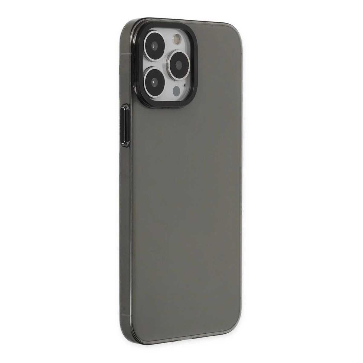 İphone 13 Pro Max Kılıf Anka Pc Sert Metal Kapak - Siyah