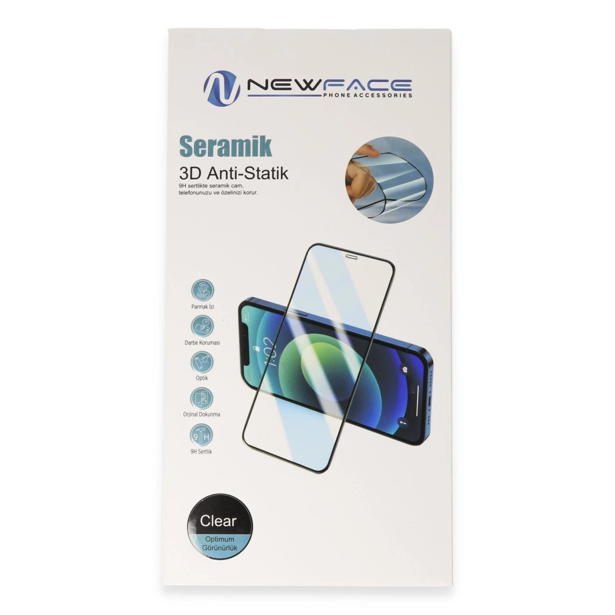 İphone 6 Plus 3d Antistatik Seramik Nano Ekran Koruyucu - Siyah