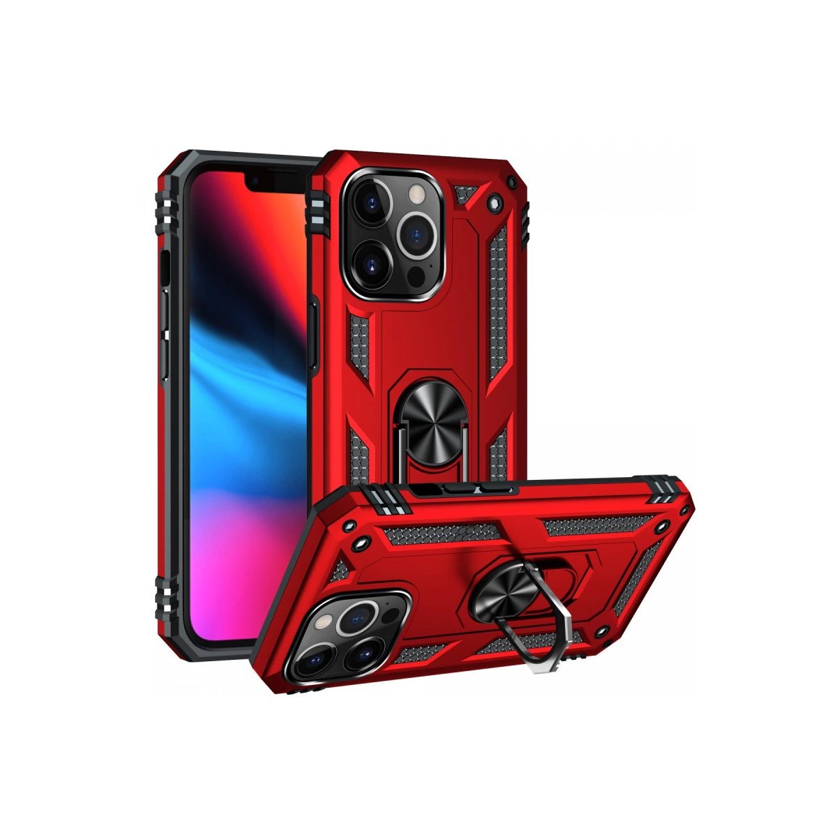 İphone 13 Pro Max Kılıf Sofya Yüzüklü Silikon Kapak - Kırmızı İphone 13 Pro Max Kılıf Sofya Yüzüklü Silikon Kapak - Kırmızı