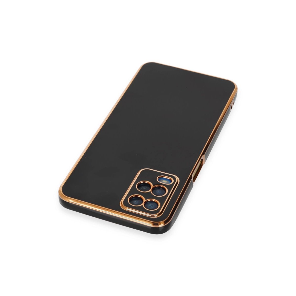 Oppo A54 4g Kılıf Volet Silikon - Siyah Oppo A54 4g Kılıf Volet Silikon - Siyah