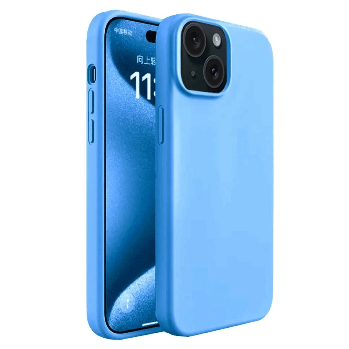 İphone 15 Plus Kılıf First Silikon - Mavi İphone 15 Plus Kılıf First Silikon - Mavi