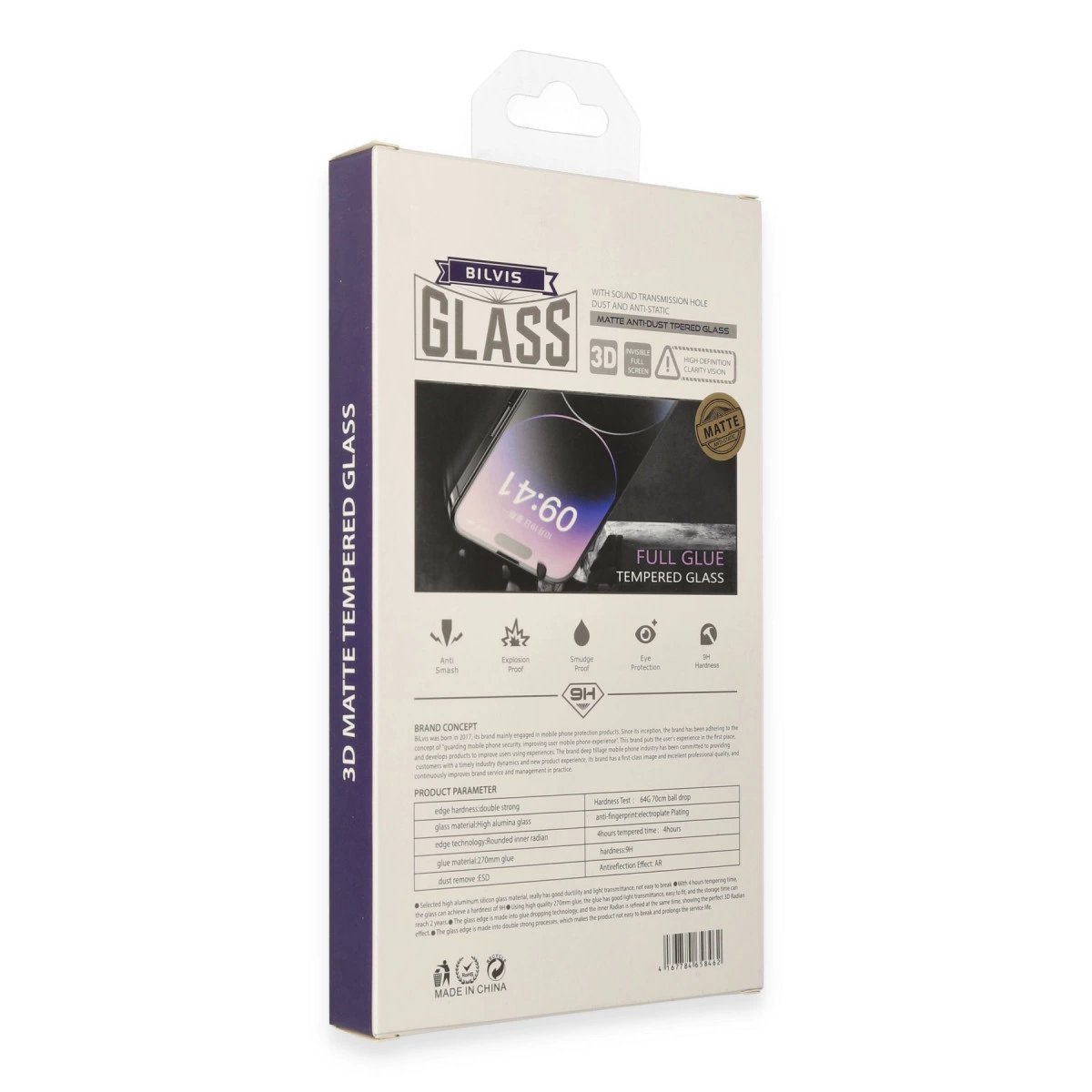 İphone 15 Pro Bilvis 3d Mat Cam Ekran Koruyucu İphone 15 Pro Bilvis 3d Mat Cam Ekran Koruyucu