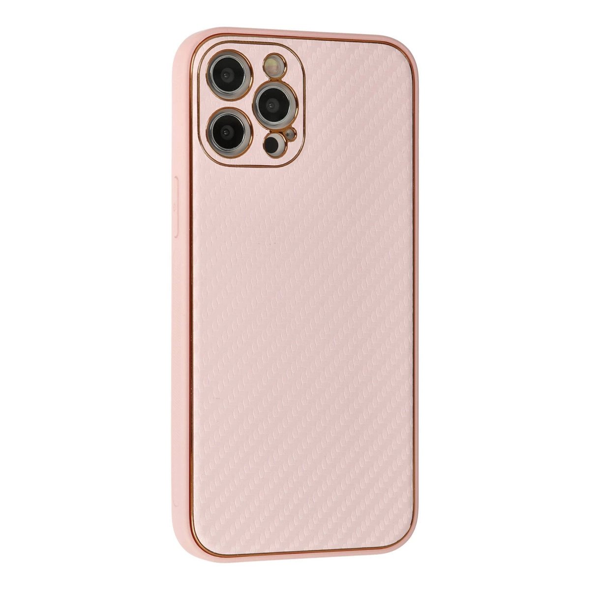 İphone 12 Pro Kılıf Coco Karbon Silikon - Pembe İphone 12 Pro Kılıf Coco Karbon Silikon - Pembe