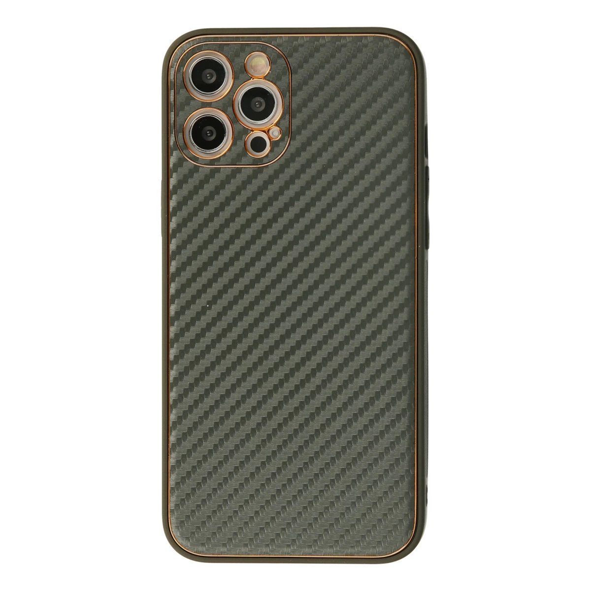 İphone 12 Pro Kılıf Coco Karbon Silikon - Füme