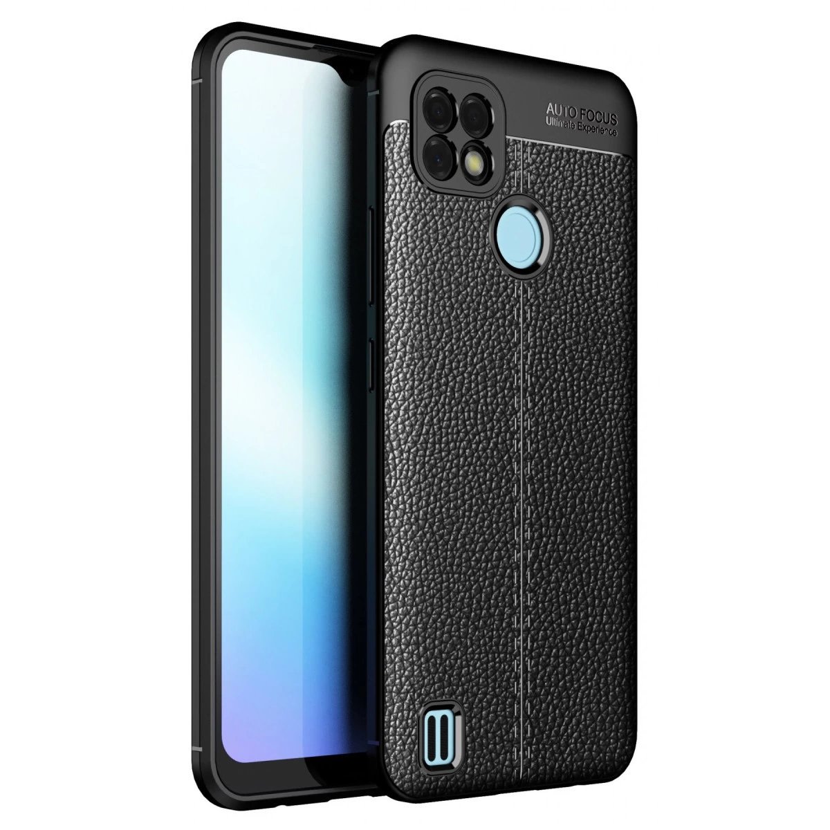 Realme C25 Kılıf Auto Focus Kapak - Siyah Realme C25 Kılıf Auto Focus Kapak - Siyah