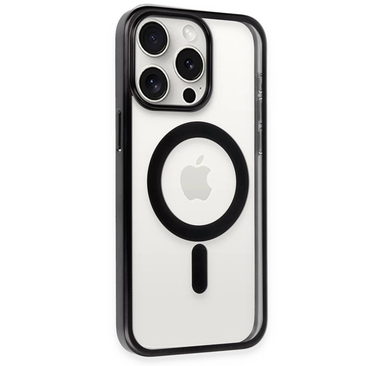 İphone 15 Pro Kılıf Erozi Magsafe Kapak - Siyah İphone 15 Pro Kılıf Erozi Magsafe Kapak - Siyah