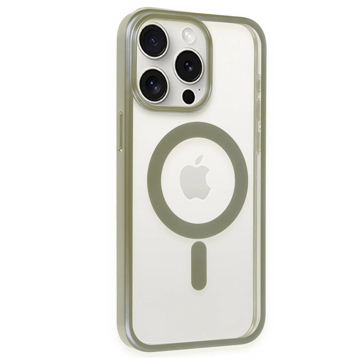 İphone 15 Pro Kılıf Erozi Magsafe Kapak - Gri İphone 15 Pro Kılıf Erozi Magsafe Kapak - Gri