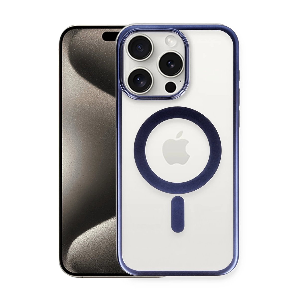 İphone 15 Pro Kılıf Erozi Magsafe Kapak - Lacivert İphone 15 Pro Kılıf Erozi Magsafe Kapak - Lacivert