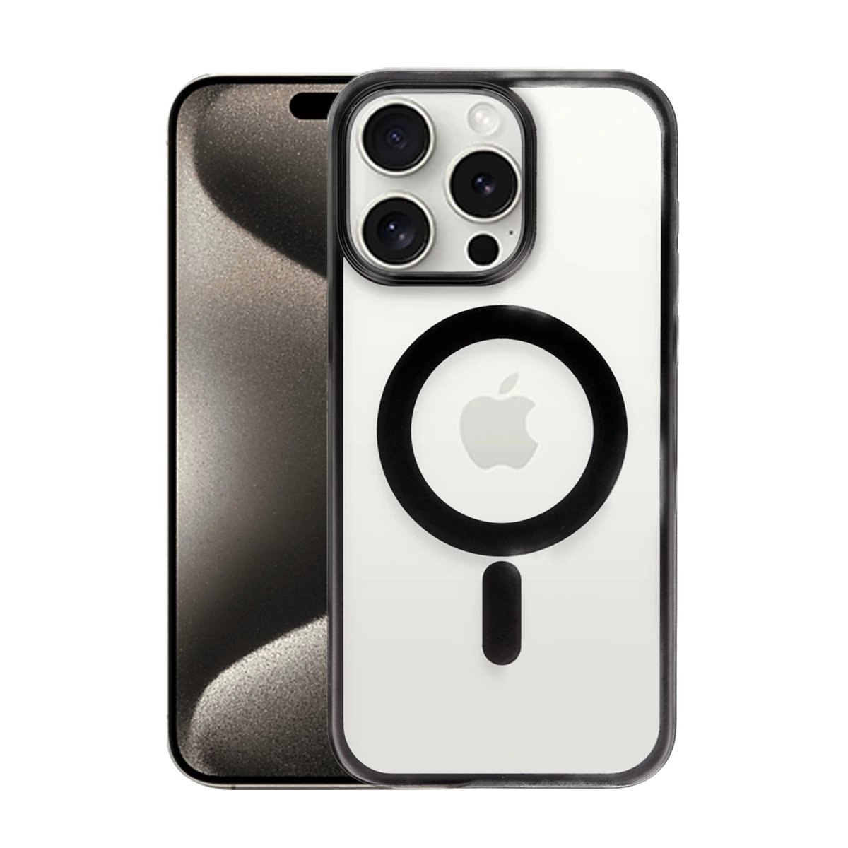 İphone 15 Pro Max Kılıf Erozi Magsafe Kapak - Siyah İphone 15 Pro Max Kılıf Erozi Magsafe Kapak - Siyah