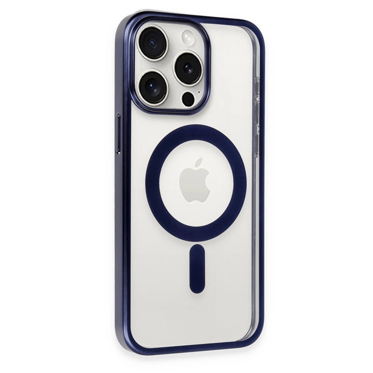 İphone 15 Pro Max Kılıf Erozi Magsafe Kapak - Lacivert İphone 15 Pro Max Kılıf Erozi Magsafe Kapak - Lacivert
