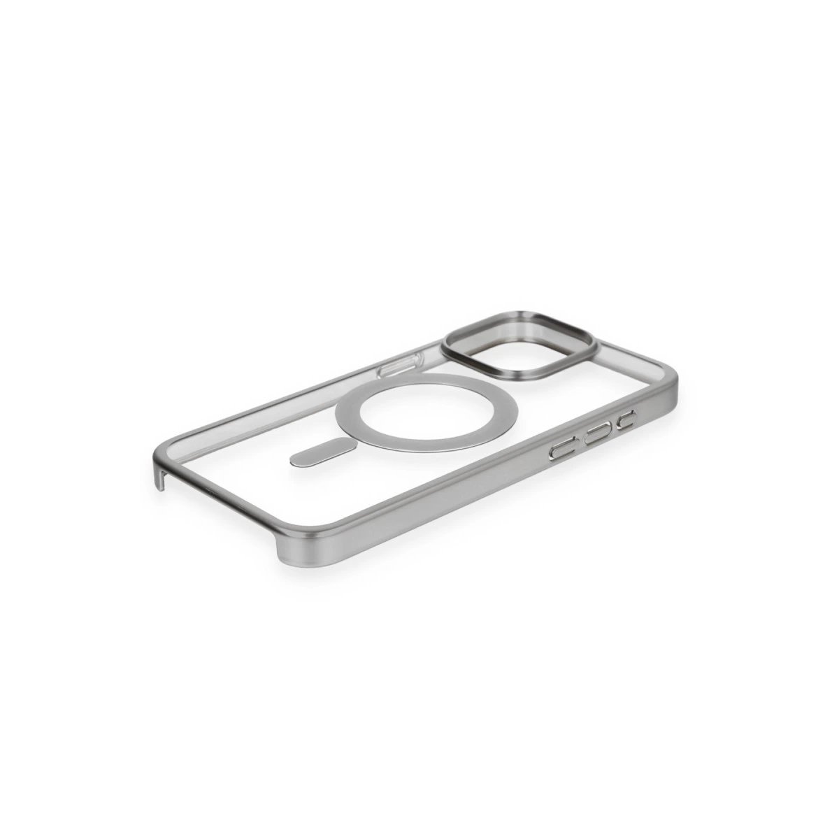 İphone 15 Pro Max Kılıf Erozi Magsafe Kapak - Gümüş İphone 15 Pro Max Kılıf Erozi Magsafe Kapak - Gümüş