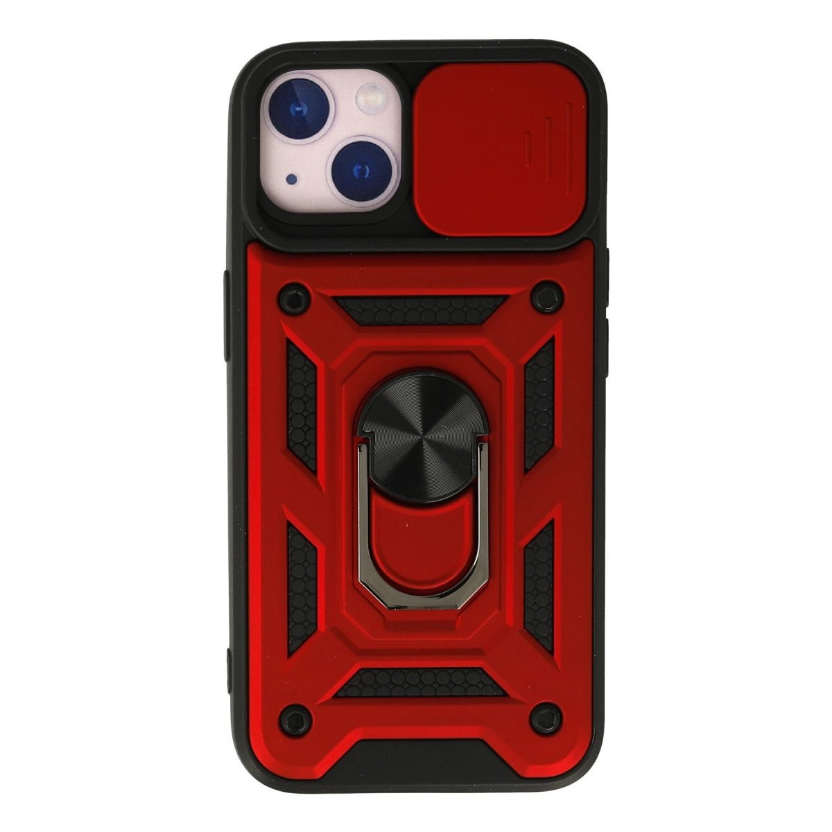 İphone 13 Kılıf Pars Lens Yüzüklü Silikon - Kırmızı İphone 13 Kılıf Pars Lens Yüzüklü Silikon - Kırmızı