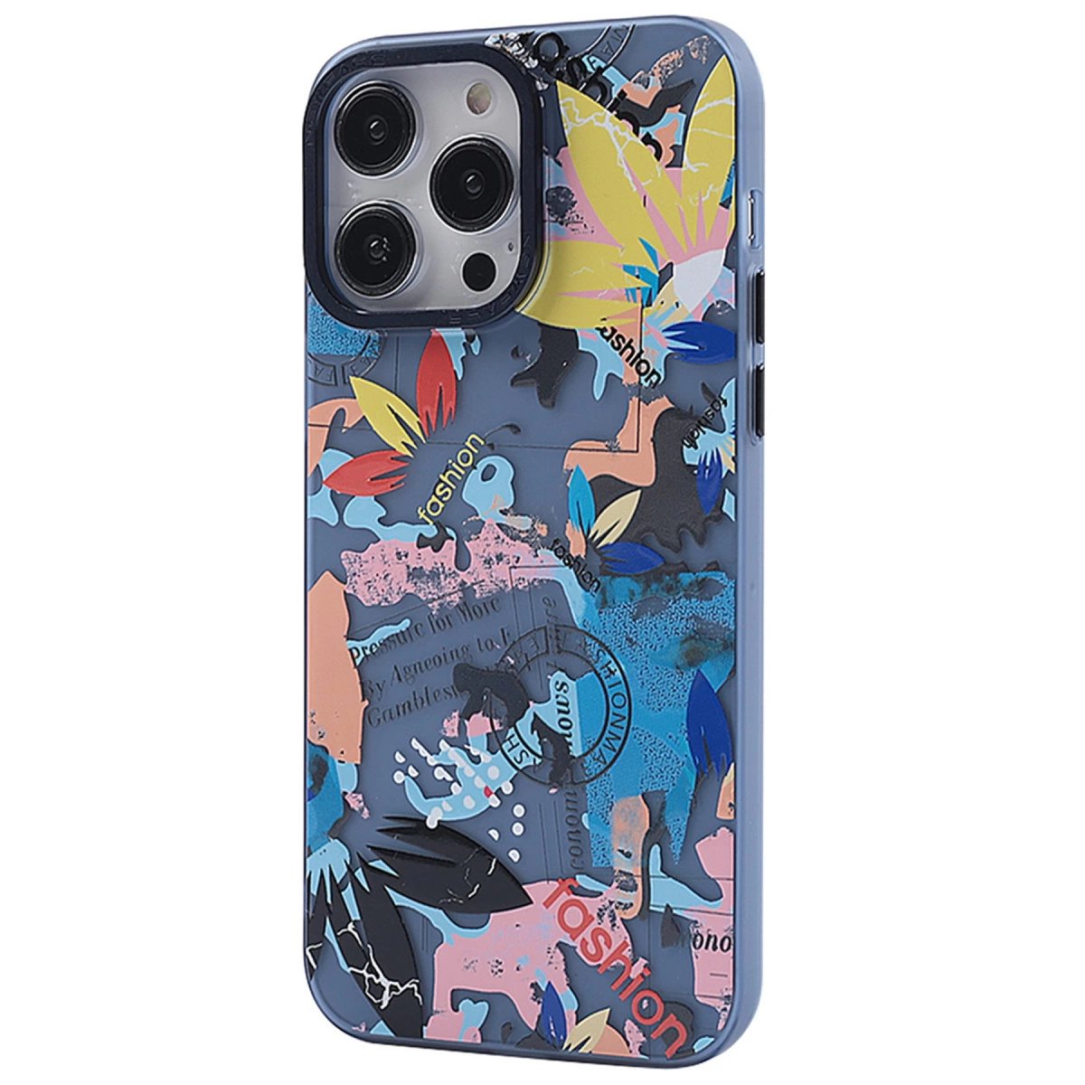 İphone 14 Pro Kılıf Prada Desenli Kapak - Prada Pembe - 1