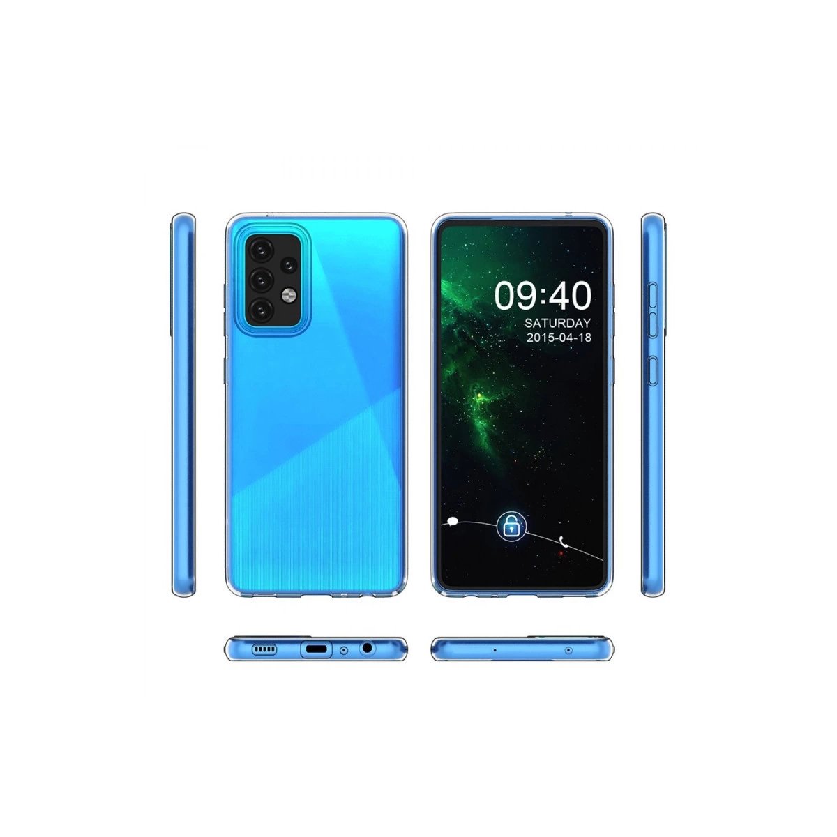 Samsung Galaxy A03s Kılıf Lüx Şeffaf Silikon Samsung Galaxy A03s Kılıf Lüx Şeffaf Silikon