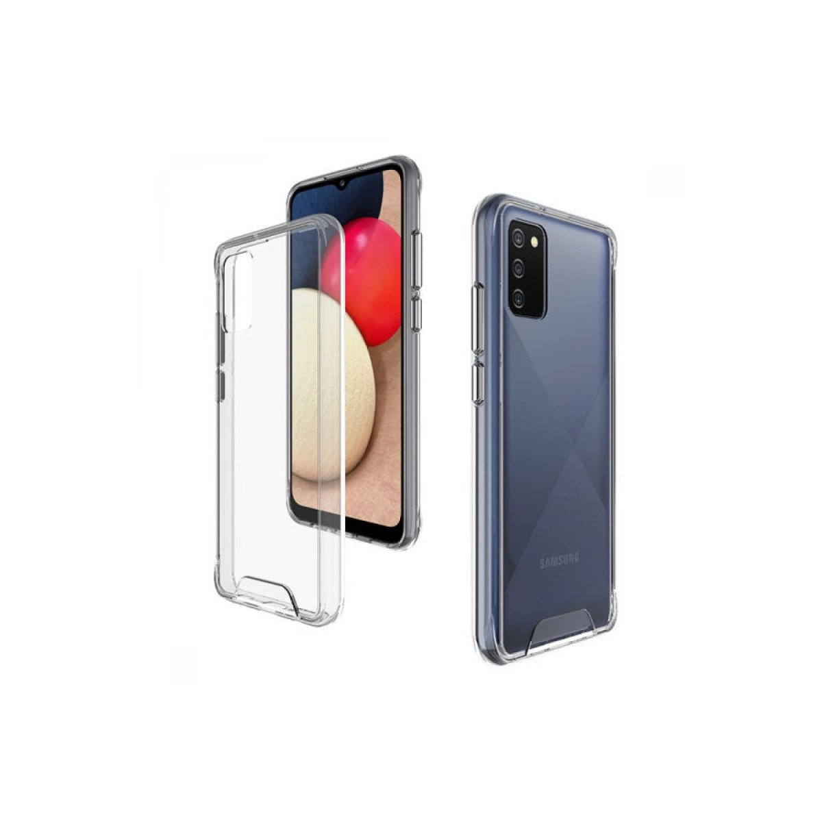 Samsung Galaxy A03s Kılıf Lüx Şeffaf Silikon Samsung Galaxy A03s Kılıf Lüx Şeffaf Silikon