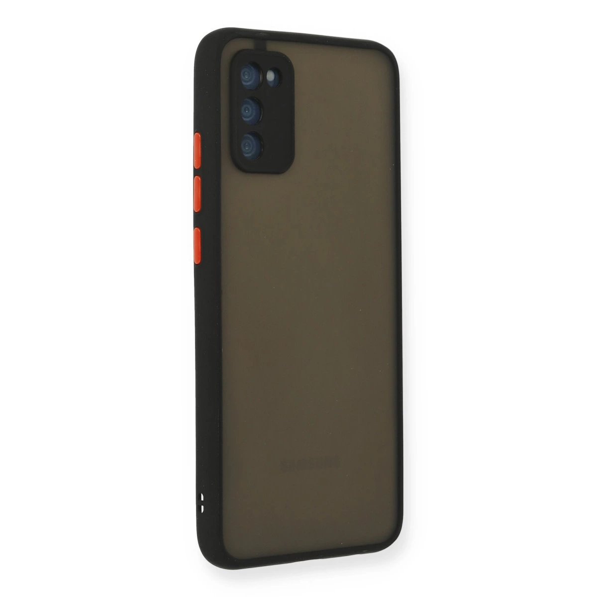 Samsung Galaxy A03s Kılıf Montreal Silikon Kapak - Siyah Samsung Galaxy A03s Kılıf Montreal Silikon Kapak - Siyah