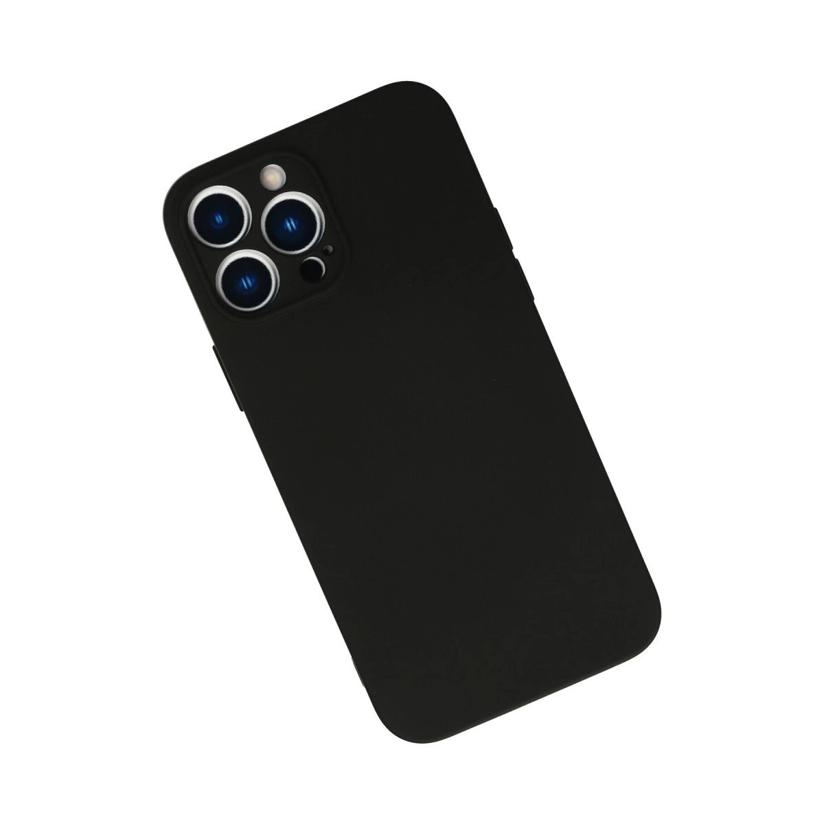 İphone 13 Pro Max Kılıf Nano İçi Kadife Silikon - Siyah İphone 13 Pro Max Kılıf Nano İçi Kadife Silikon - Siyah