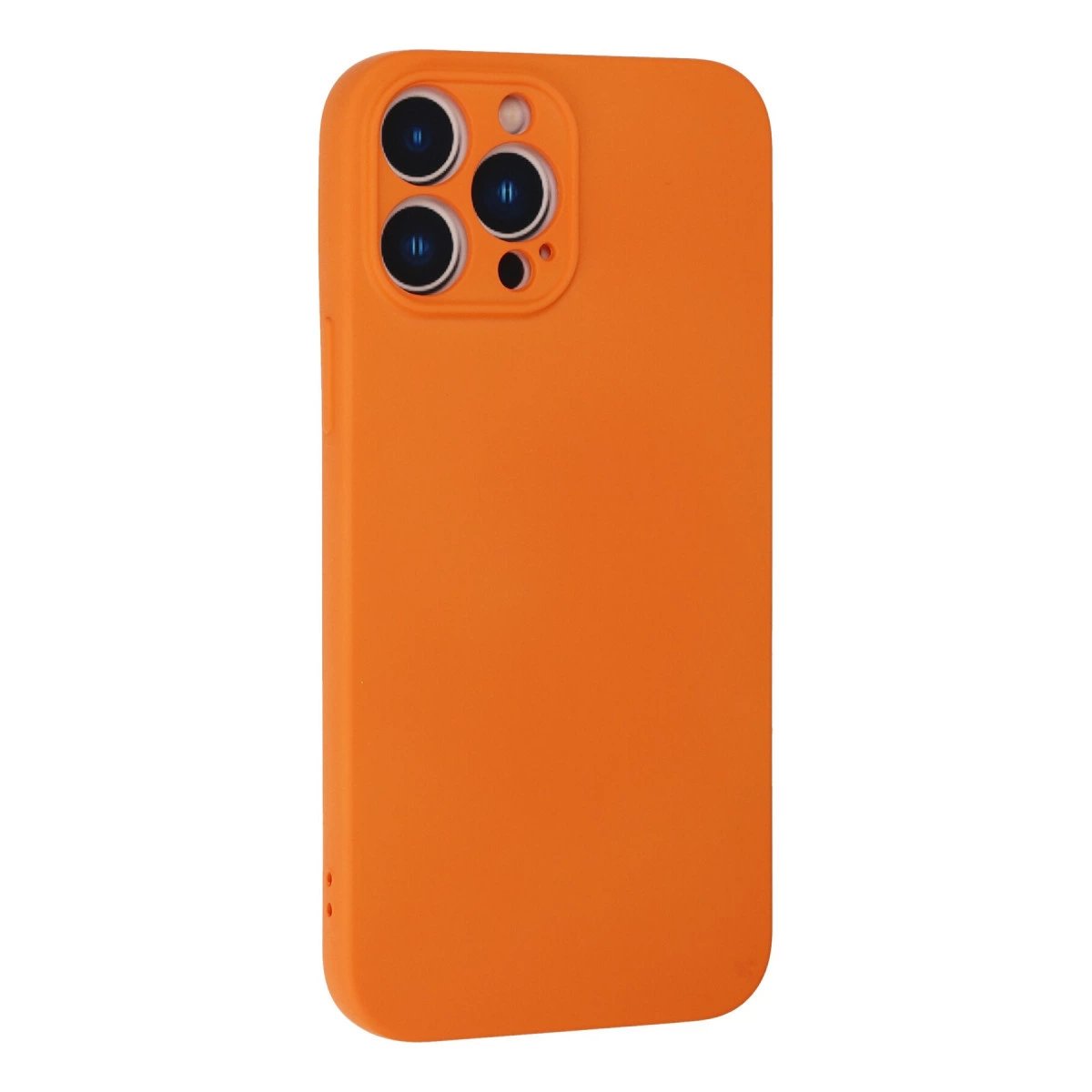 İphone 13 Pro Max Kılıf Nano İçi Kadife Silikon - Turuncu İphone 13 Pro Max Kılıf Nano İçi Kadife Silikon - Turuncu