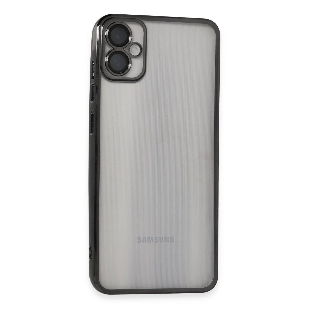 Galaxy A05 Kılıf  Lensli  - Siyah