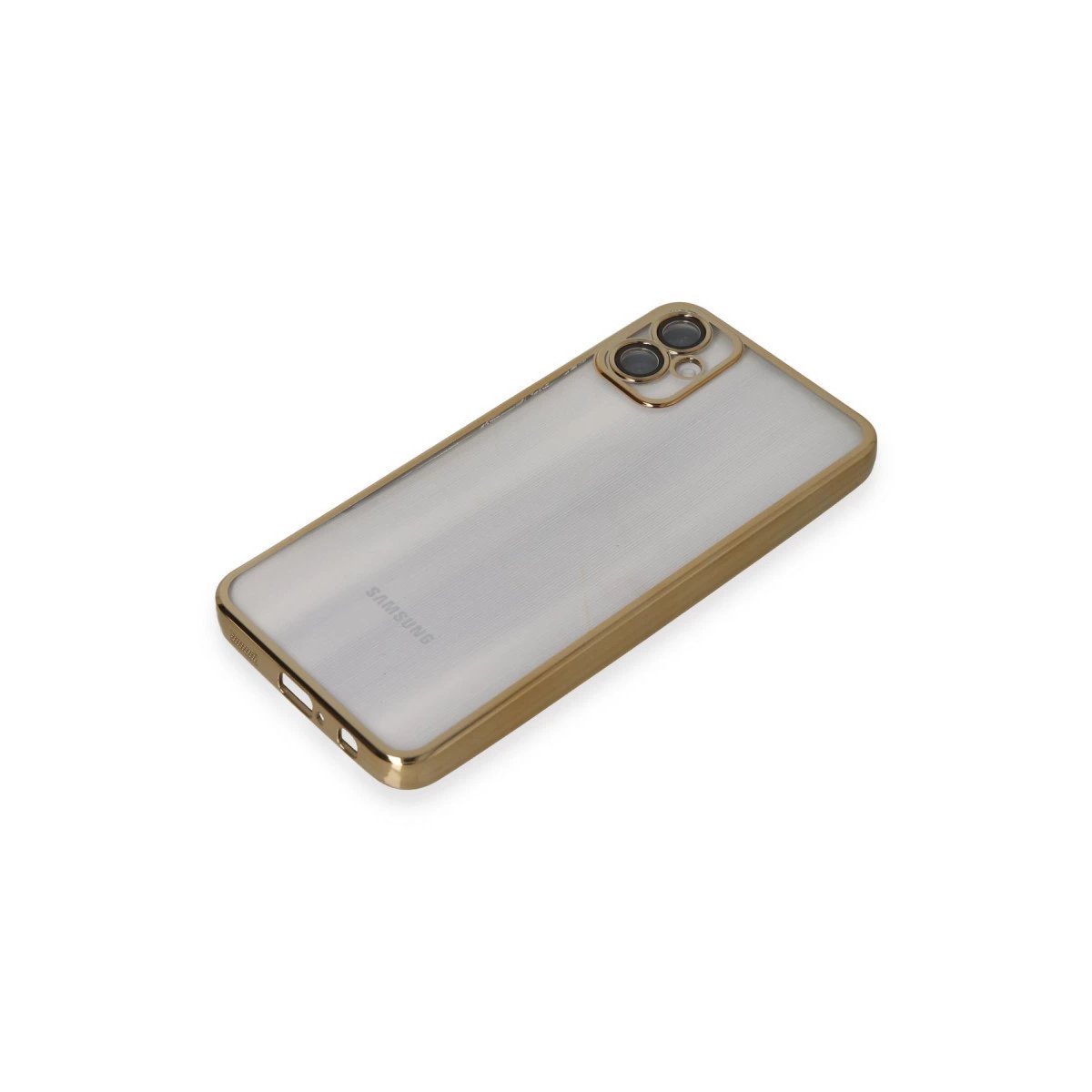 Samsung Galaxy A05 Kılıf Razer Lensli Silikon - Gold Samsung Galaxy A05 Kılıf Razer Lensli Silikon - Gold