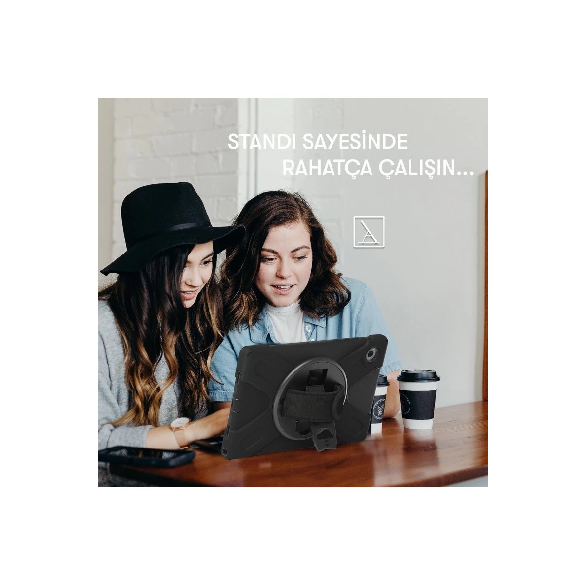 Samsung Galaxy Tab A9 Plus Kılıf Amazing Tablet Kapak - Siyah