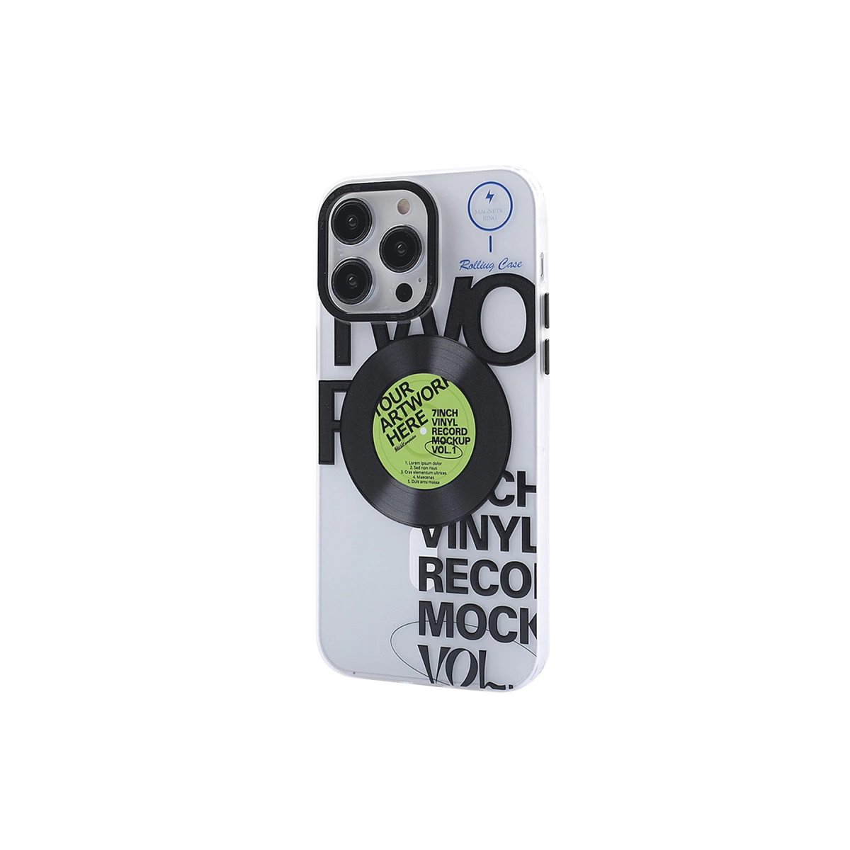 İphone 14 Pro Kılıf Apollo Magneticsafe Desenli Kapak - Apollo Şeffaf - 5