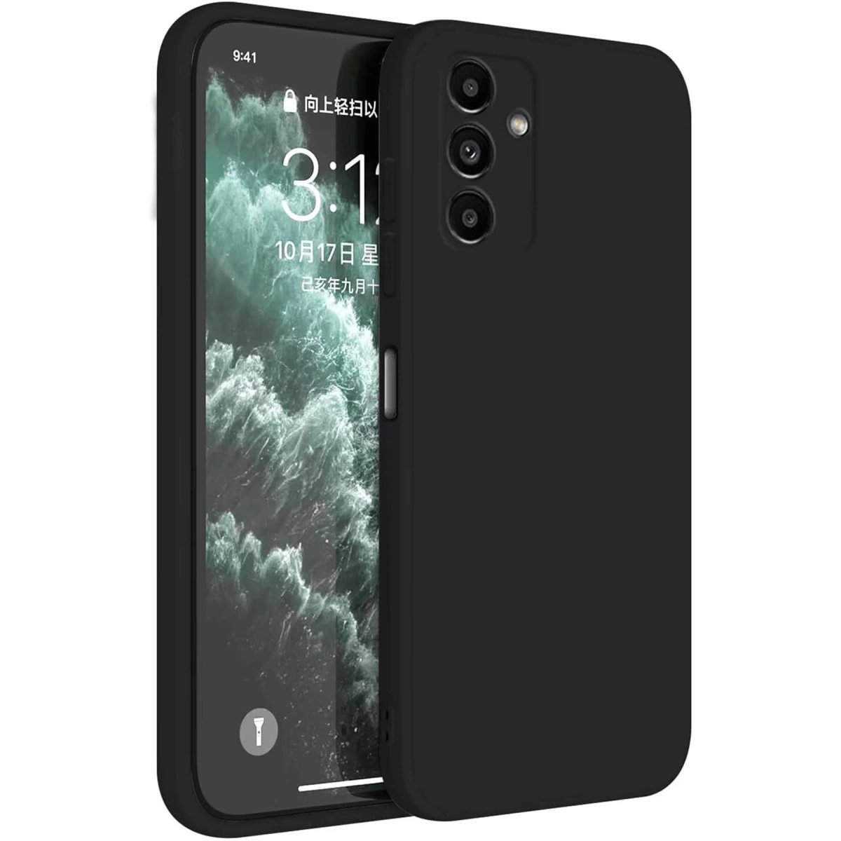 Samsung Galaxy S23 Fe Kılıf First Silikon - Siyah Samsung Galaxy S23 Fe Kılıf First Silikon - Siyah