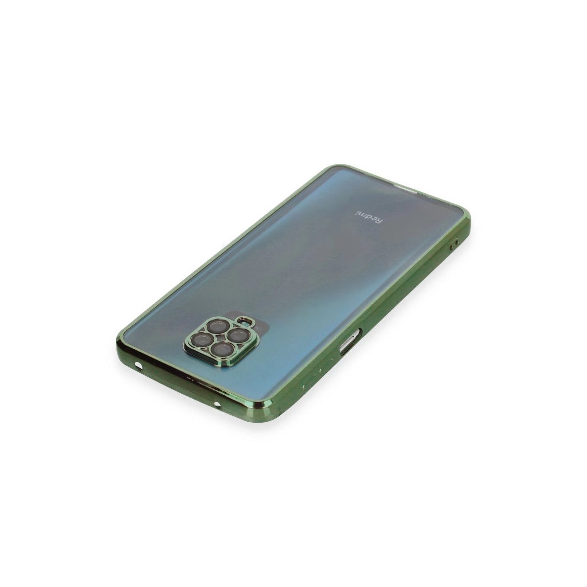 Xiaomi Redmi Note 9 Pro Kılıf Razer Lensli Silikon - Yeşil