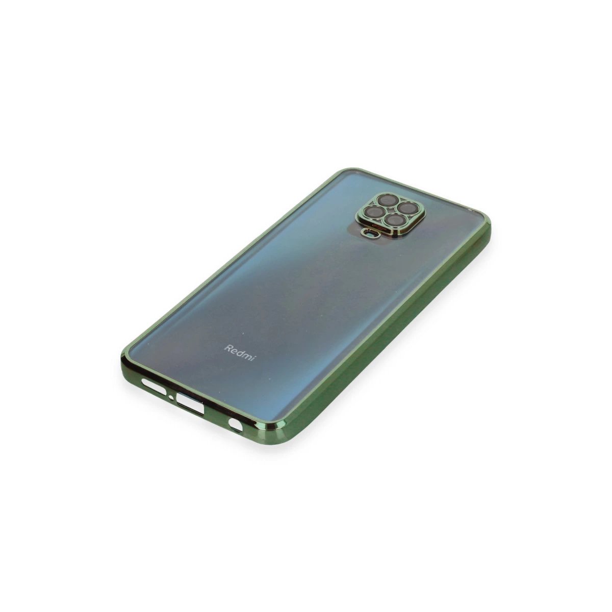 Xiaomi Redmi Note 9 Pro Kılıf Razer Lensli Silikon - Yeşil