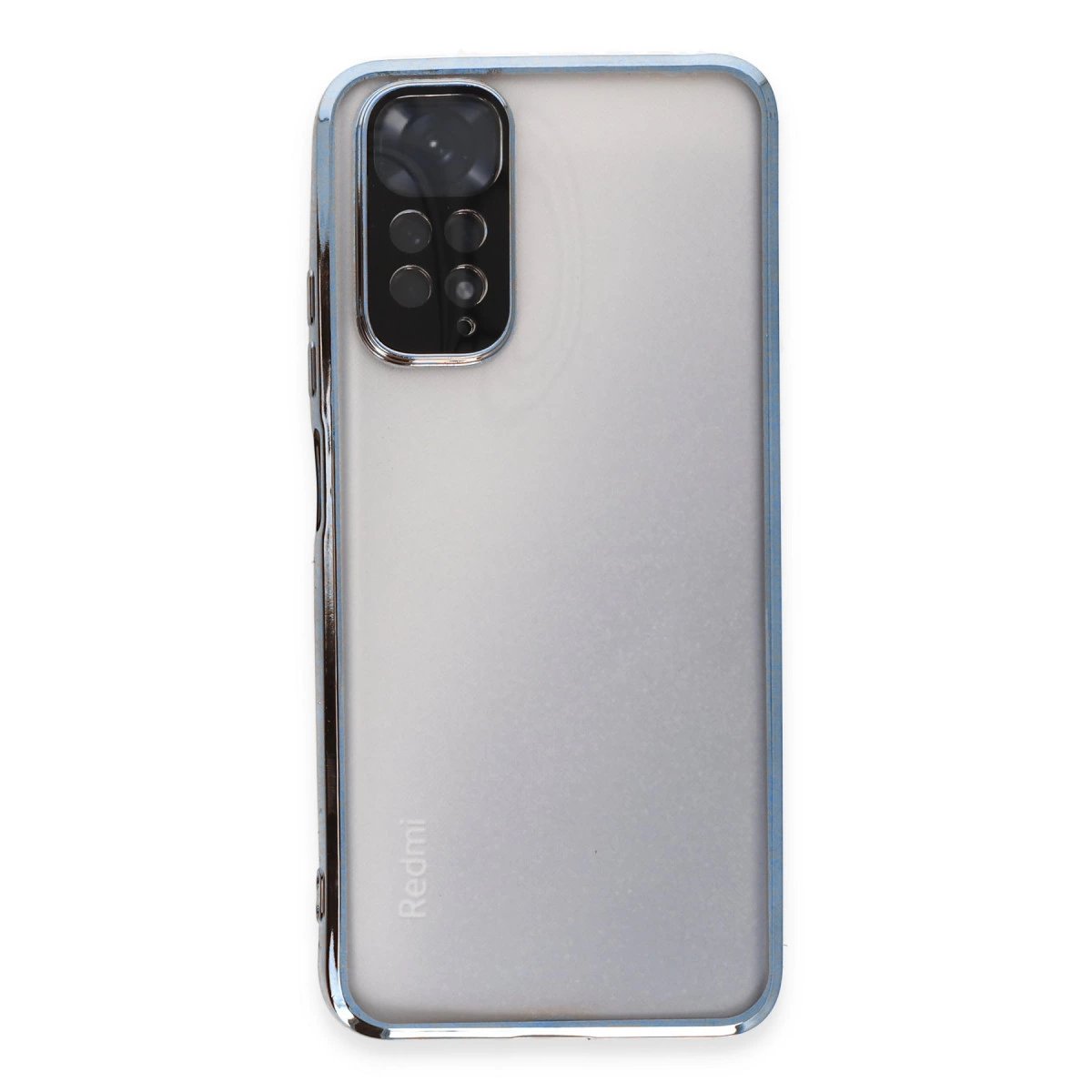 Xiaomi Redmi Note 11 Kılıf Razer Lensli Silikon - Açık Mavi Xiaomi Redmi Note 11 Kılıf Razer Lensli Silikon - Açık Mavi