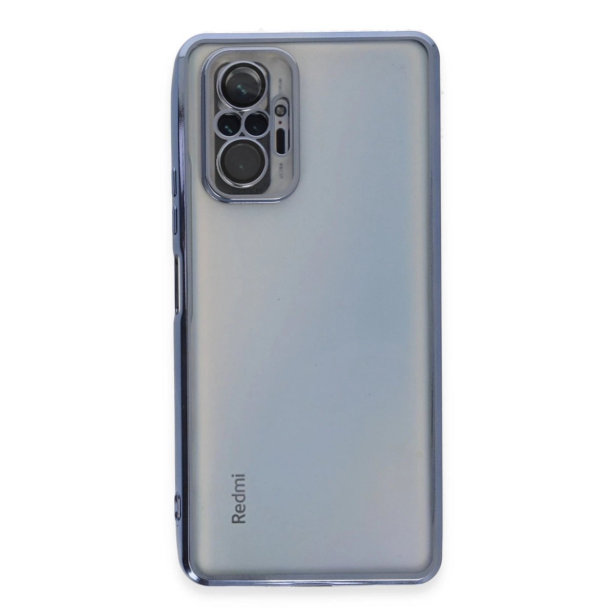 Xiaomi Redmi Note 10 Pro Kılıf Razer Lensli Silikon - Açık Mavi Xiaomi Redmi Note 10 Pro Kılıf Razer Lensli Silikon - Açık Mavi
