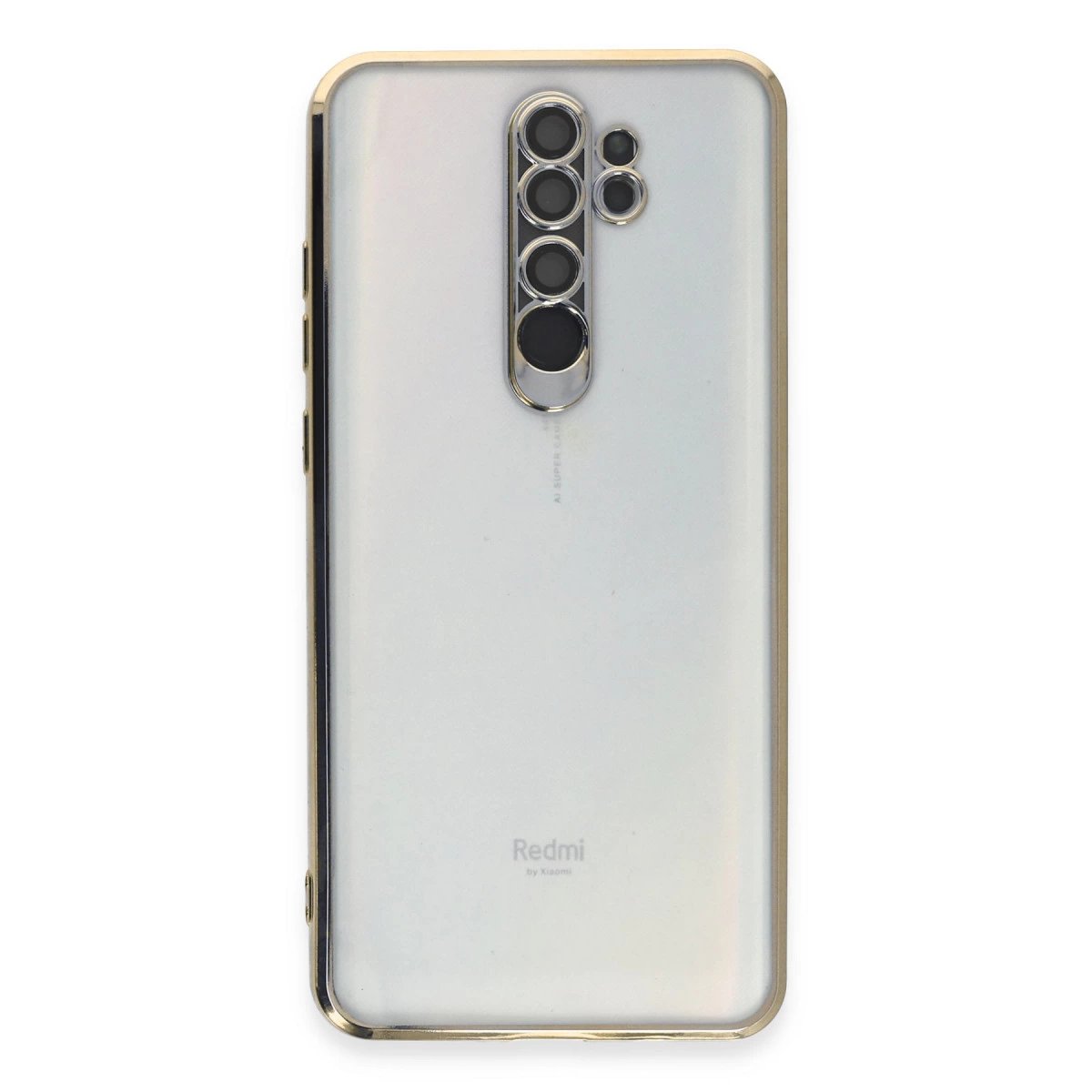 Xiaomi Redmi Note 8 Pro Kılıf Razer Lensli Silikon - Gold Xiaomi Redmi Note 8 Pro Kılıf Razer Lensli Silikon - Gold