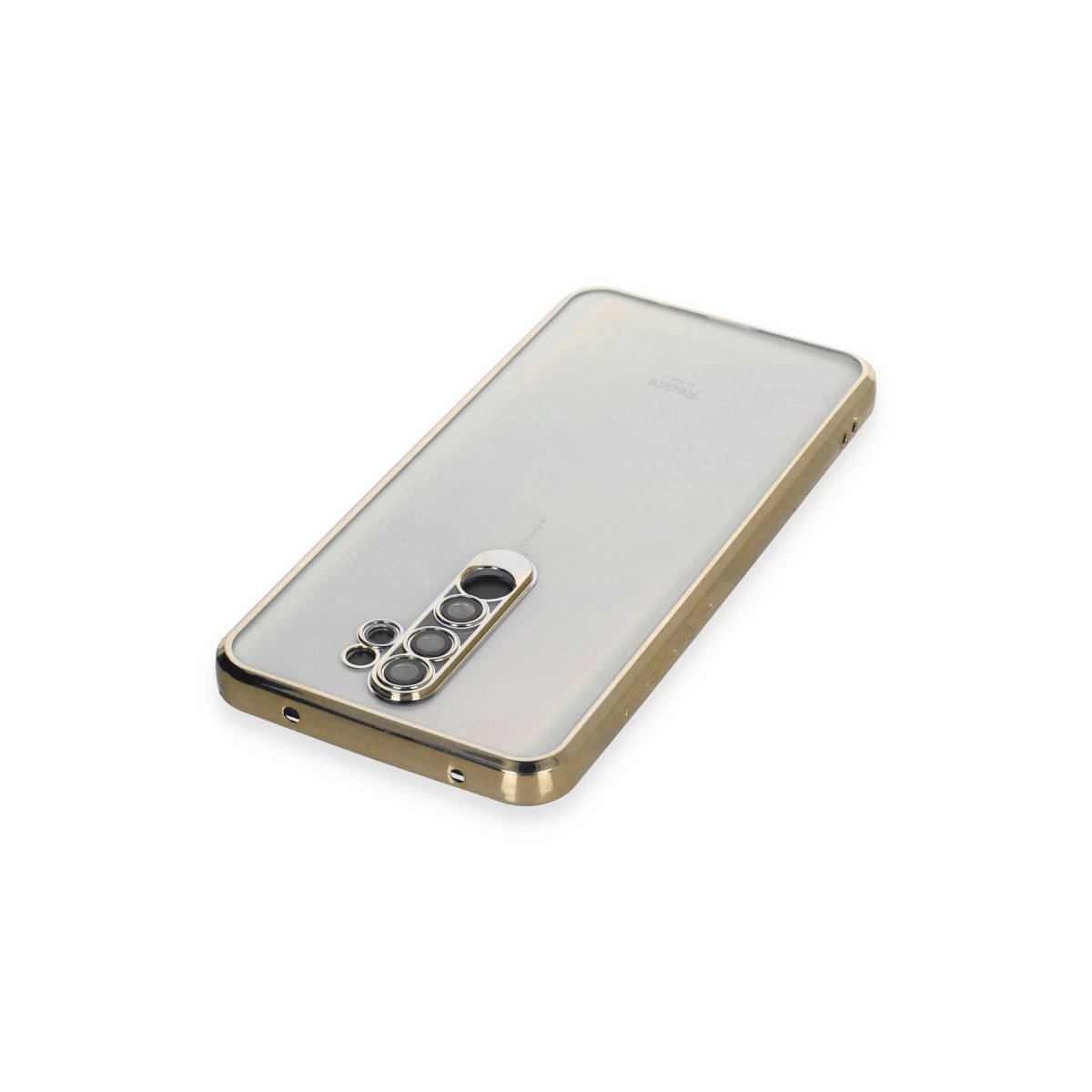 Xiaomi Redmi Note 8 Pro Kılıf Razer Lensli Silikon - Gold Xiaomi Redmi Note 8 Pro Kılıf Razer Lensli Silikon - Gold