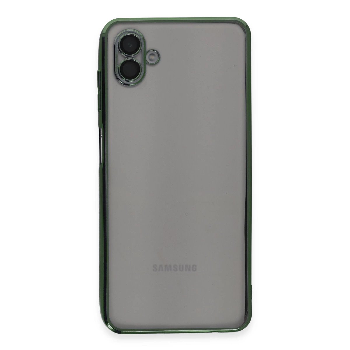 Samsung Galaxy A04 Kılıf Razer Lensli Silikon - Yeşil Samsung Galaxy A04 Kılıf Razer Lensli Silikon - Yeşil