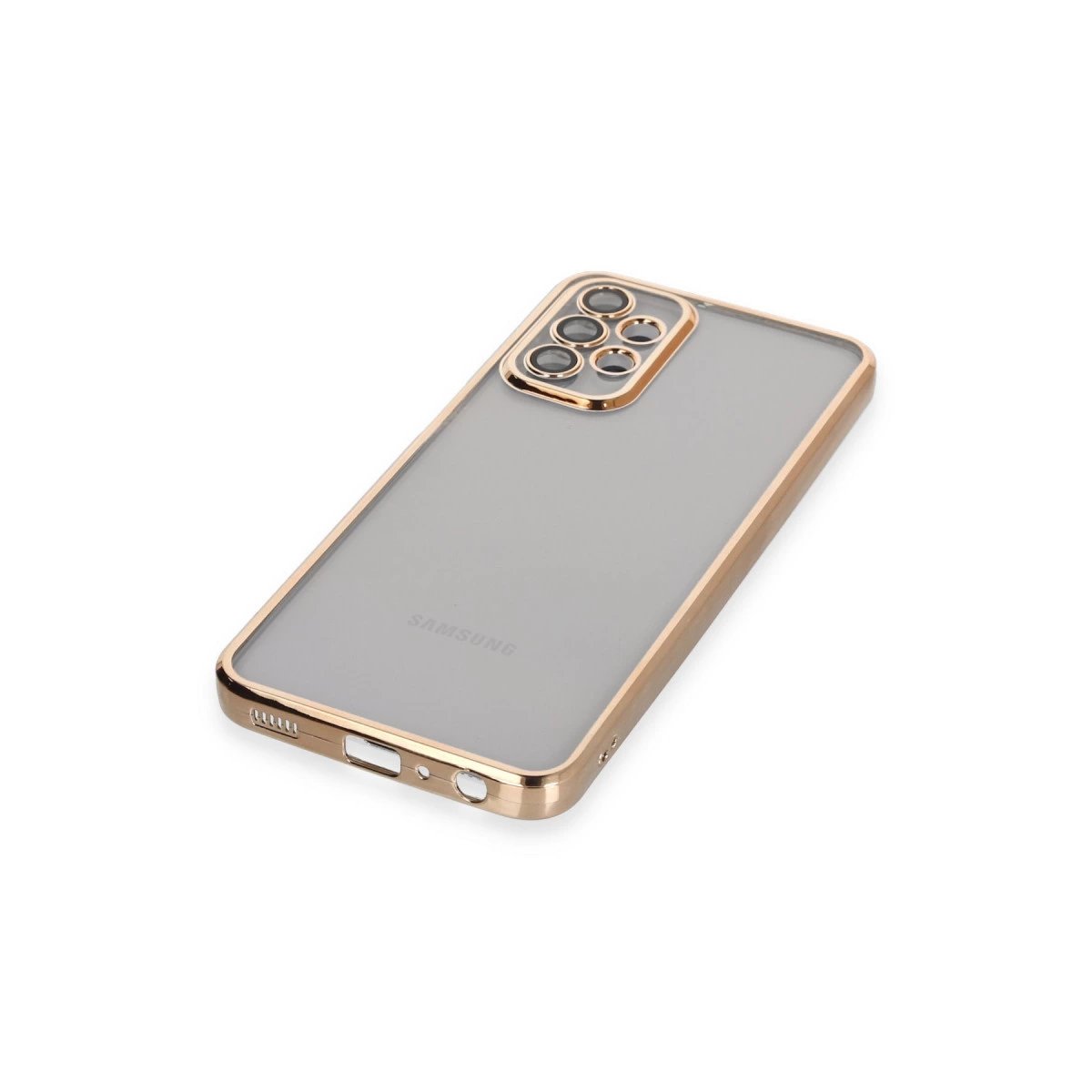 Samsung Galaxy A23 4g Kılıf Razer Lensli Silikon - Gold Samsung Galaxy A23 4g Kılıf Razer Lensli Silikon - Gold