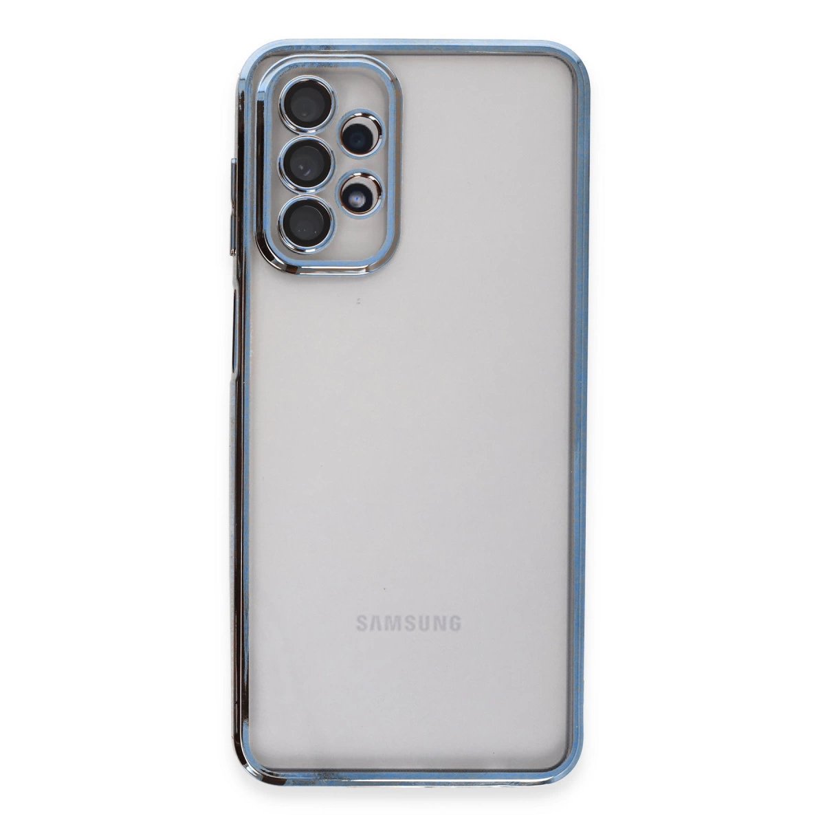 Samsung Galaxy A23 4g Kılıf Razer Lensli Silikon - Açık Mavi Samsung Galaxy A23 4g Kılıf Razer Lensli Silikon - Açık Mavi