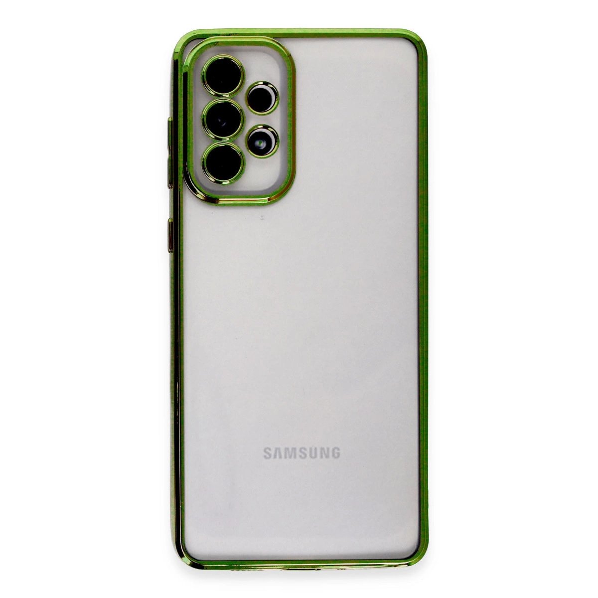 Samsung Galaxy A33 5g Kılıf Razer Lensli Silikon - Yeşil Samsung Galaxy A33 5g Kılıf Razer Lensli Silikon - Yeşil